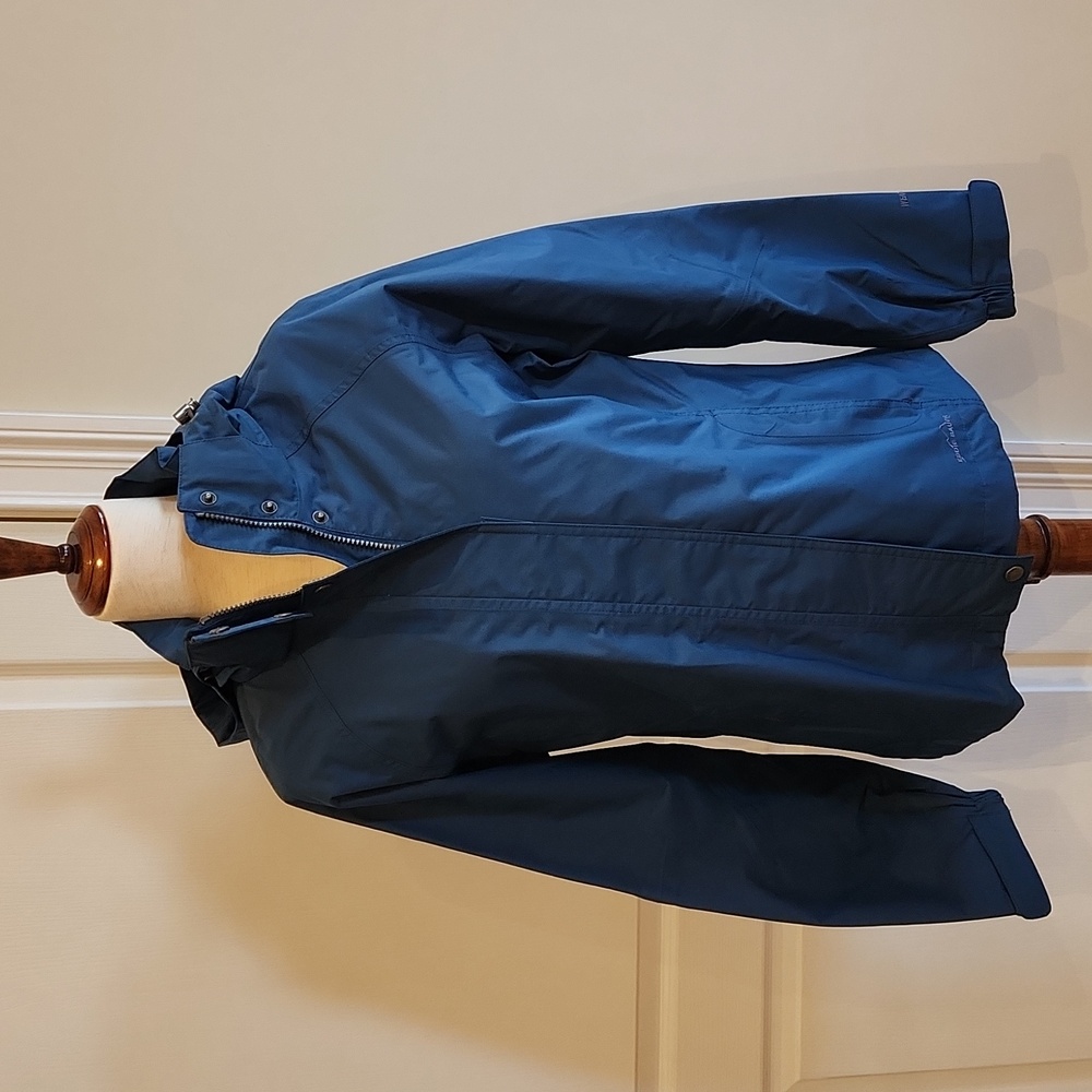 Eddie Bauer Blue Women's Waterproof WeatheredgeStorm Rain Jacket NWOT Medium